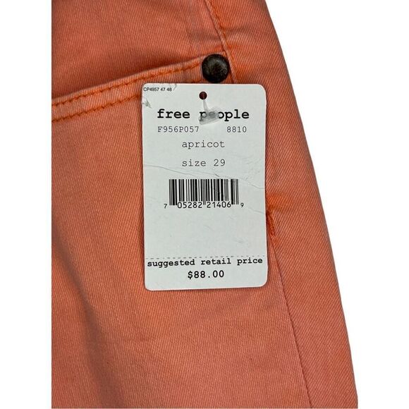 NWT Free People peach colored jeans - M - Picture 2 of 8